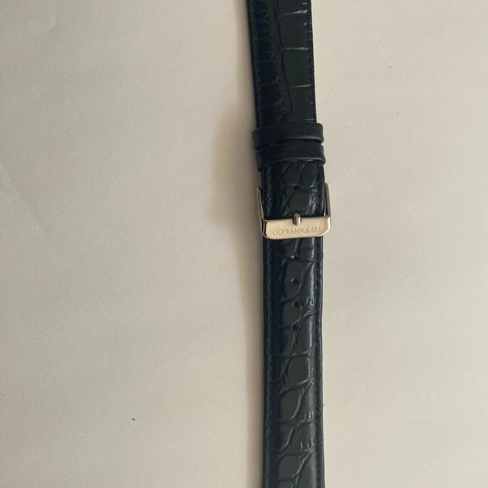 Tiffany & Co. Black Crocodile Leather Strap